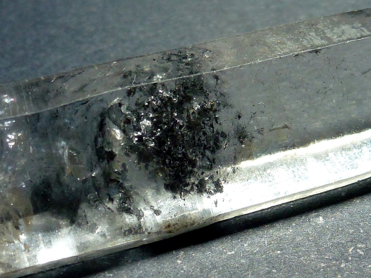 Cuarzo (variedad cristal de roca)
6,5 cm. de longitud
(Autor: javier ruiz martin)