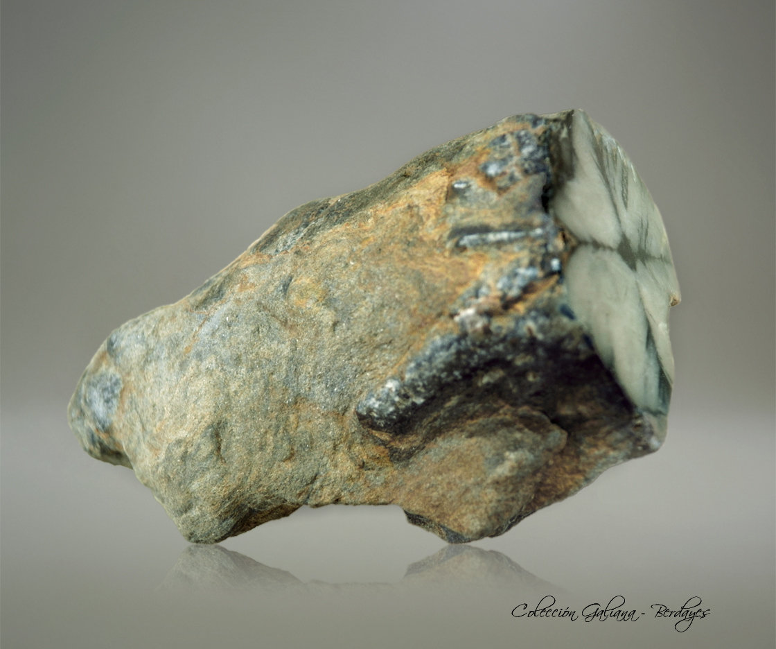 Andalucita (variedad quiastolita)
74 x 38 x 31 mm.
(Autor: Rafael Galiana)