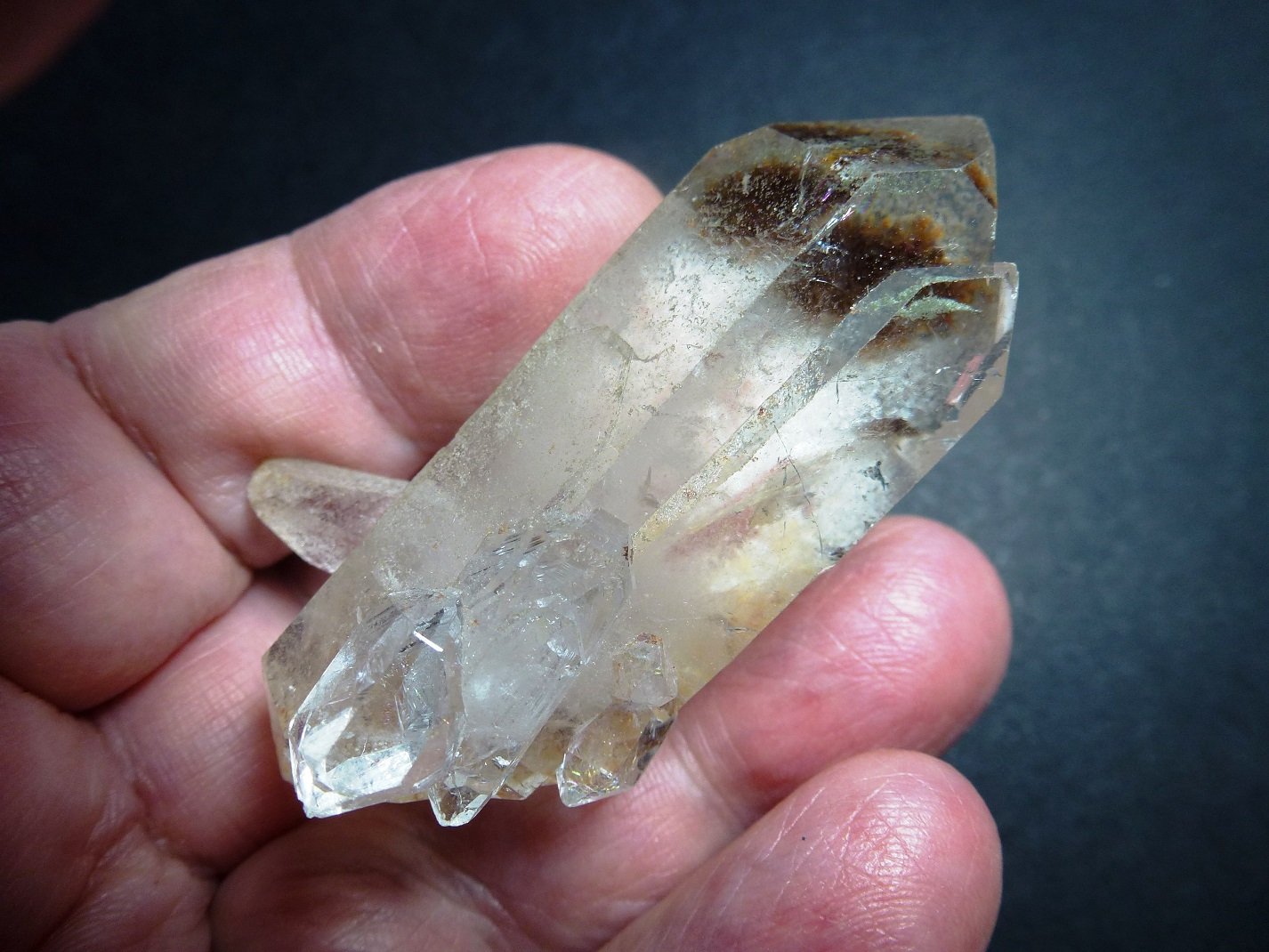 Cuarzo (variedad cristal de roca)
5 cm. de longitud
(Autor: javier ruiz martin)