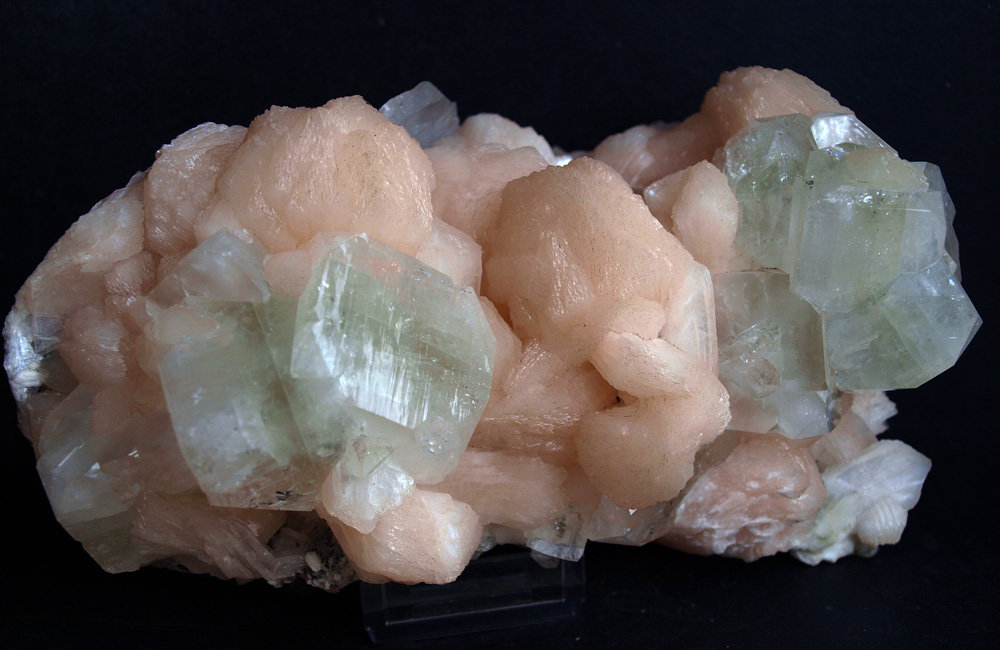 Fluorapophyllita-(K) (Apofilita), Stilbita-Ca (Estilbita-Ca)
17 x 10 cm
(Autor: Pedro Antonio)