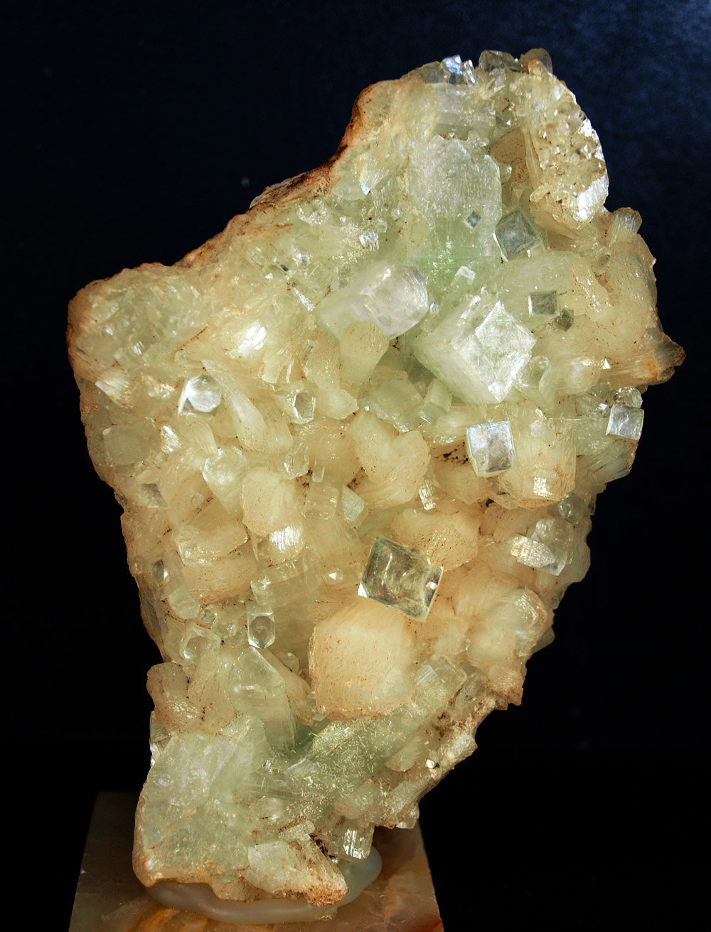 Fluorapophyllita-(K) ('Apofilita'), Stilbita-Ca (Estilbita-Ca)
12 x 8 cm
(Autor: Pedro Antonio)