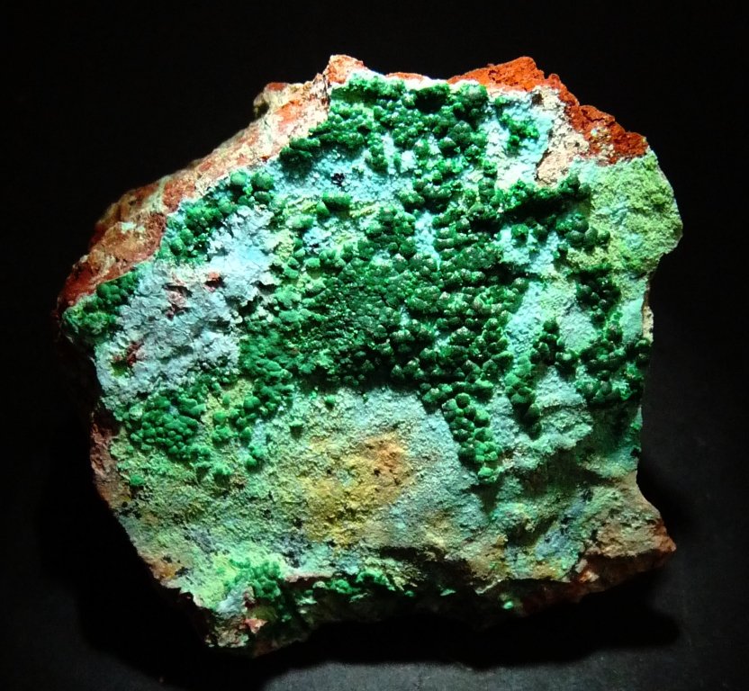 Malaquita y Rosasita.
50x50 mm.
(Autor: Jesus Franquesa Baucells)