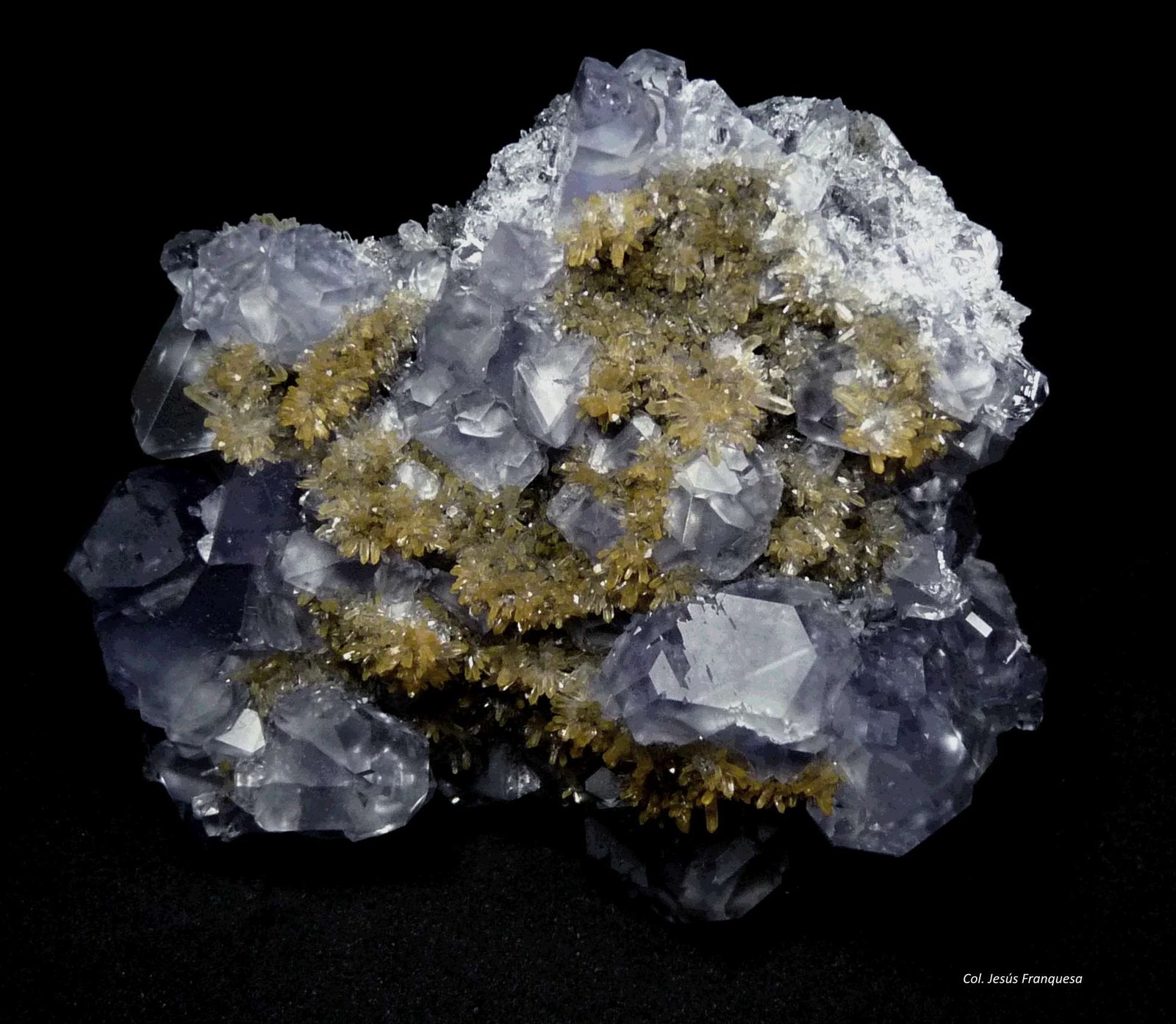 Fluorita y Cuarzo.
60x56 mm.
(Autor: Jesus Franquesa Baucells)