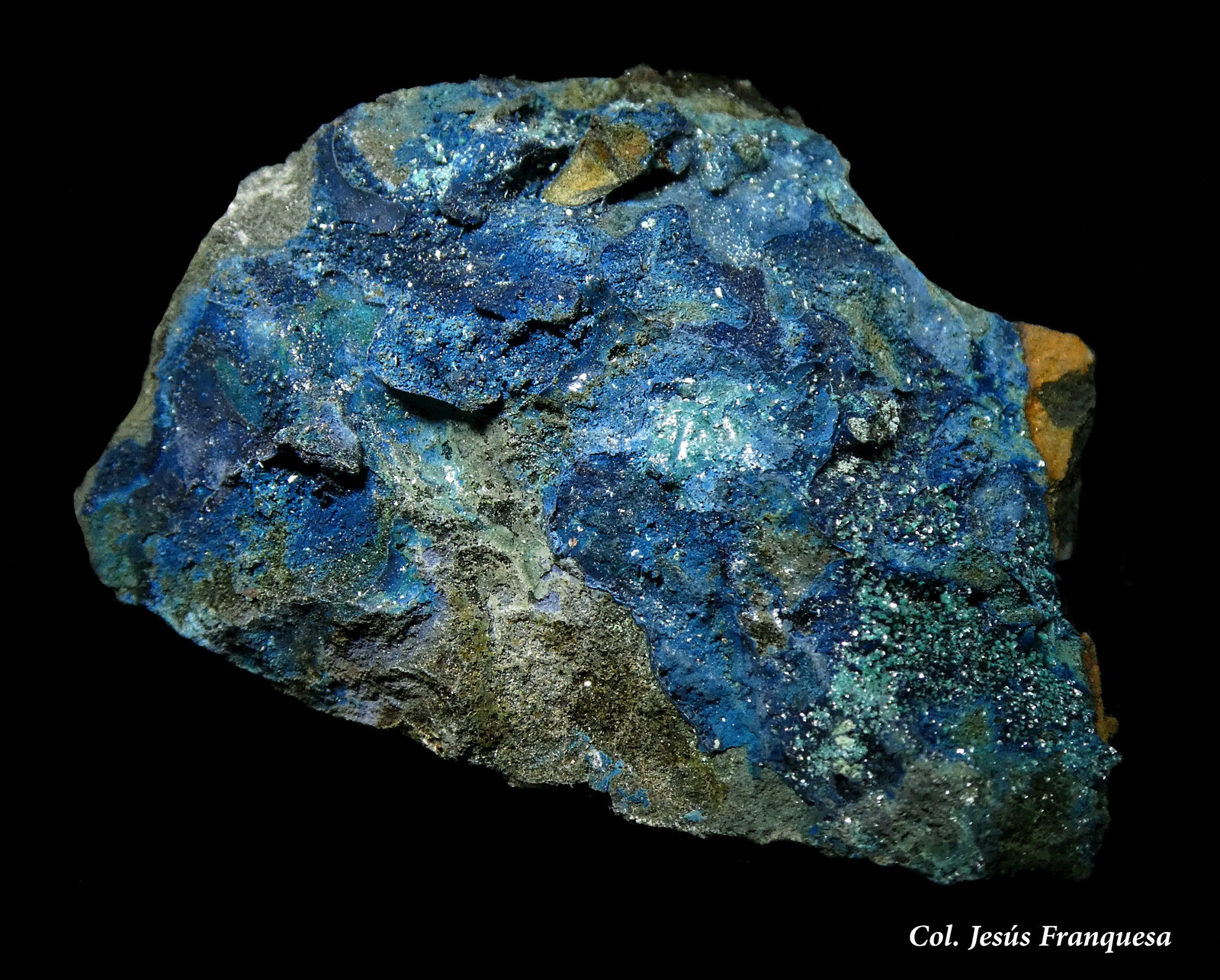 Connellita y Botallackita.
45x35 mm.
(Autor: Jesus Franquesa Baucells)