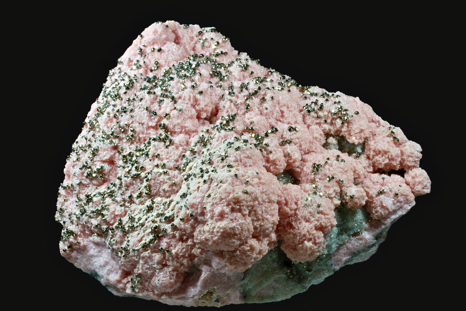Rodocrosita, Pirita
14,2 x 11,8 cm.
(Autor: Xavier bordas)
