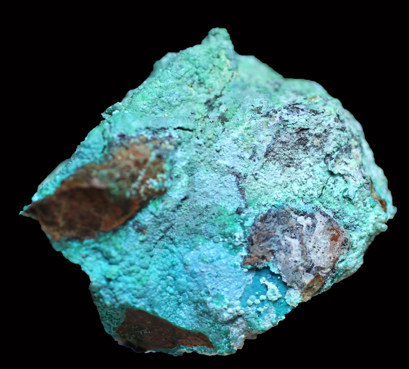 Conicalcita y Rosasita
28 x 25 x 16 mm.
(Autor: José Luis Zamora)