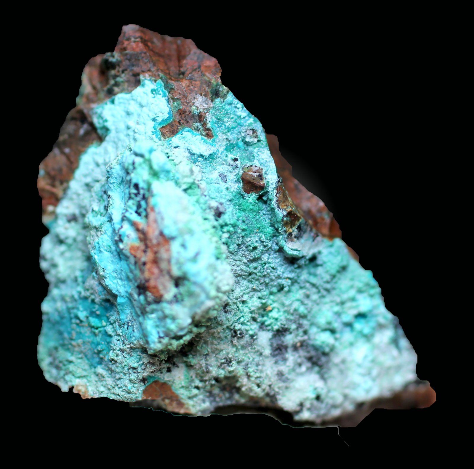 HEMIMORFITA y CONICALCITA
31 x 18 x 17 mm
(Autor: José Luis Zamora)