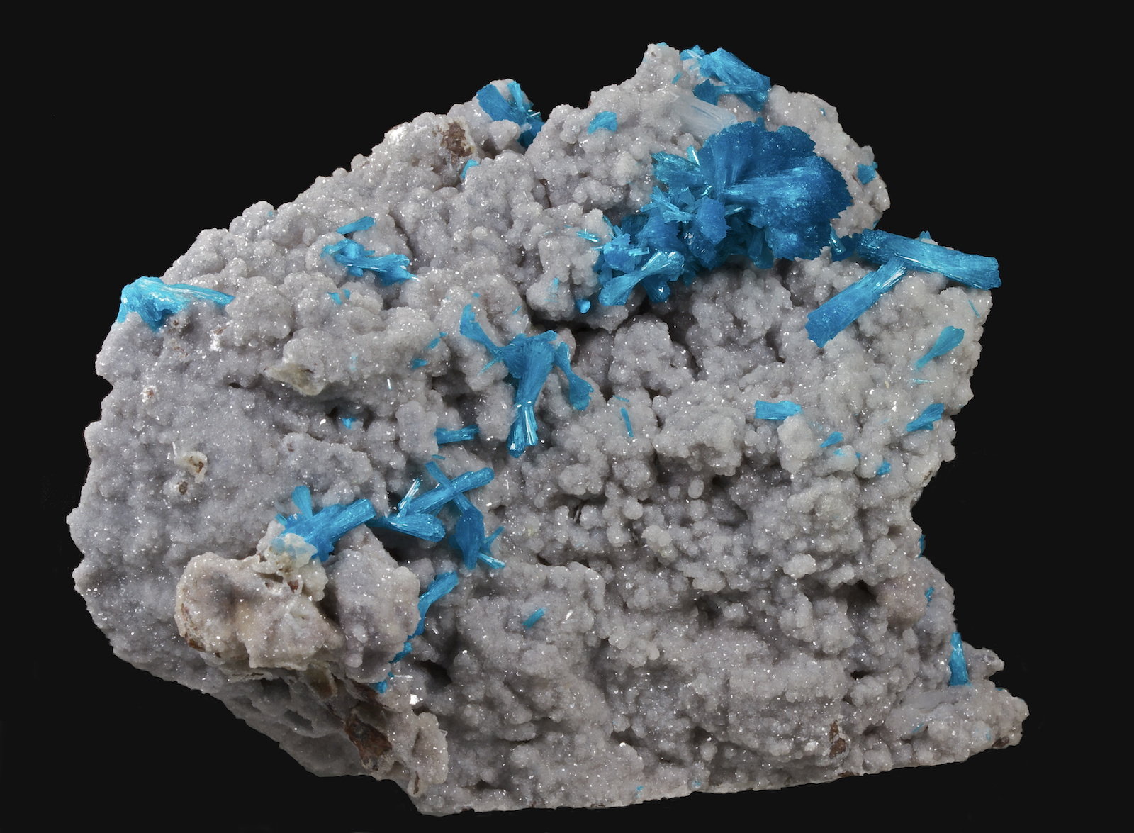 Cavansita sobre Stilbita-Ca (Estilbita)
8,3 x 6,6 cm.
(Autor: Xavier bordas)