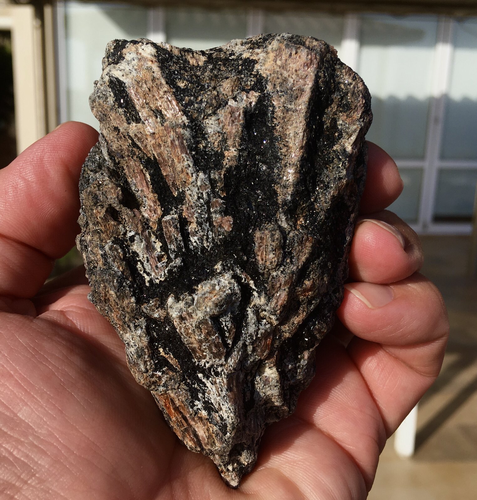 Andalucita
Mazarrón, Comarca Bajo Guadalentín, Region of Murcia (Murcia), Spain
12 x 5 cm
(Autor: Matias Raja)
