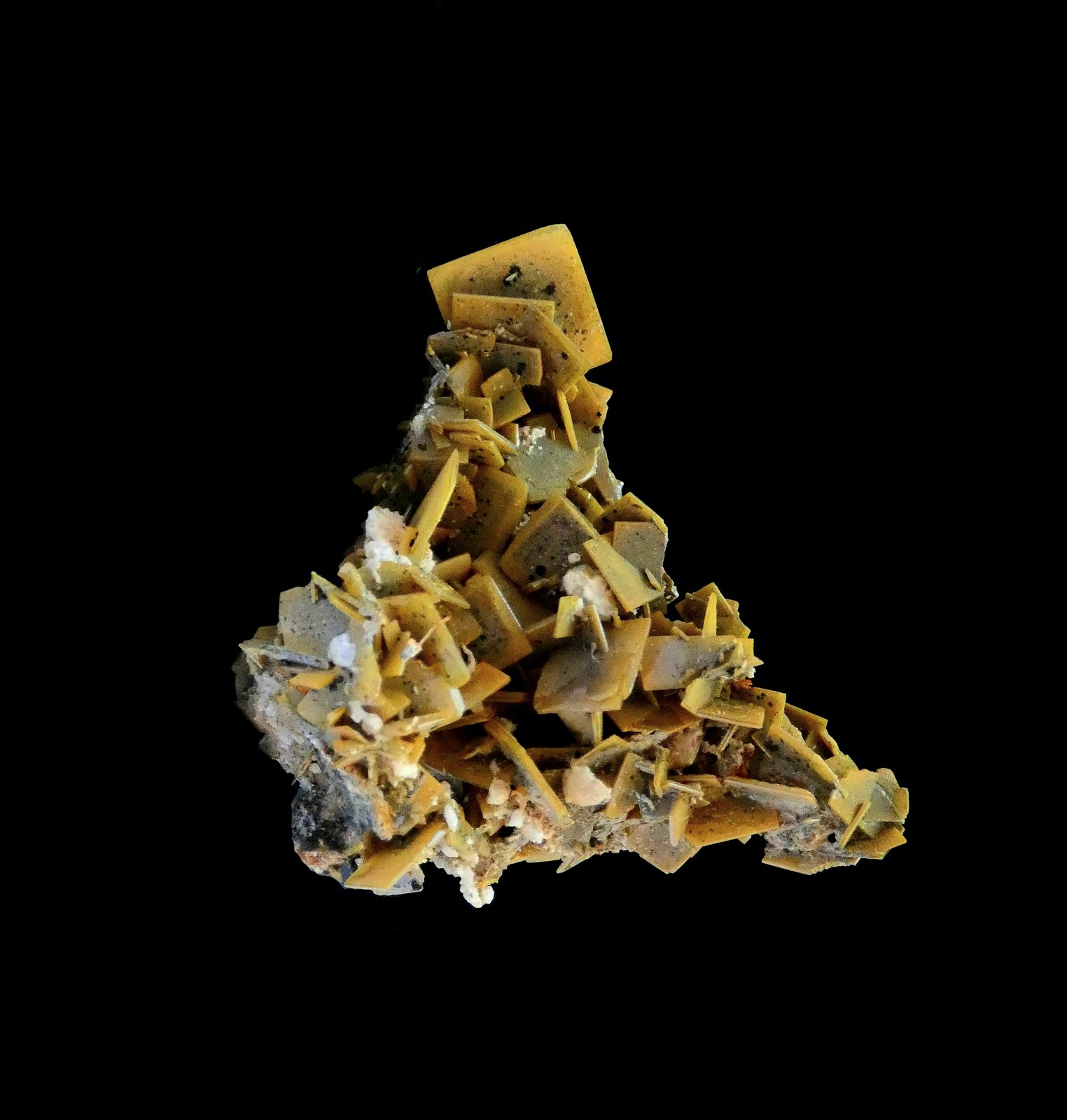 Wulfenita
Agregado de 5x5cm, cristales de hasta 1,2cm.
(Autor: DAni)