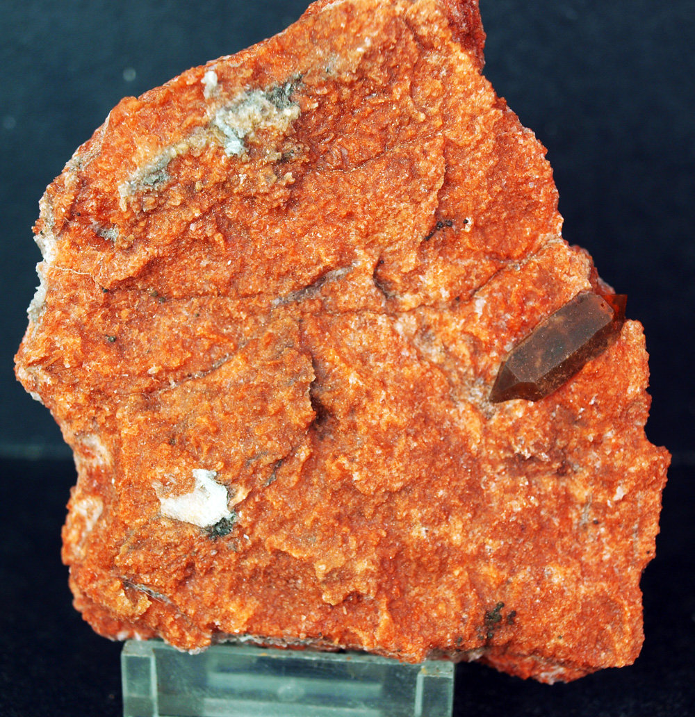 Cuarzo (variedad hematoideo)
8.5 x 8 cm
(Autor: Pedro Antonio)