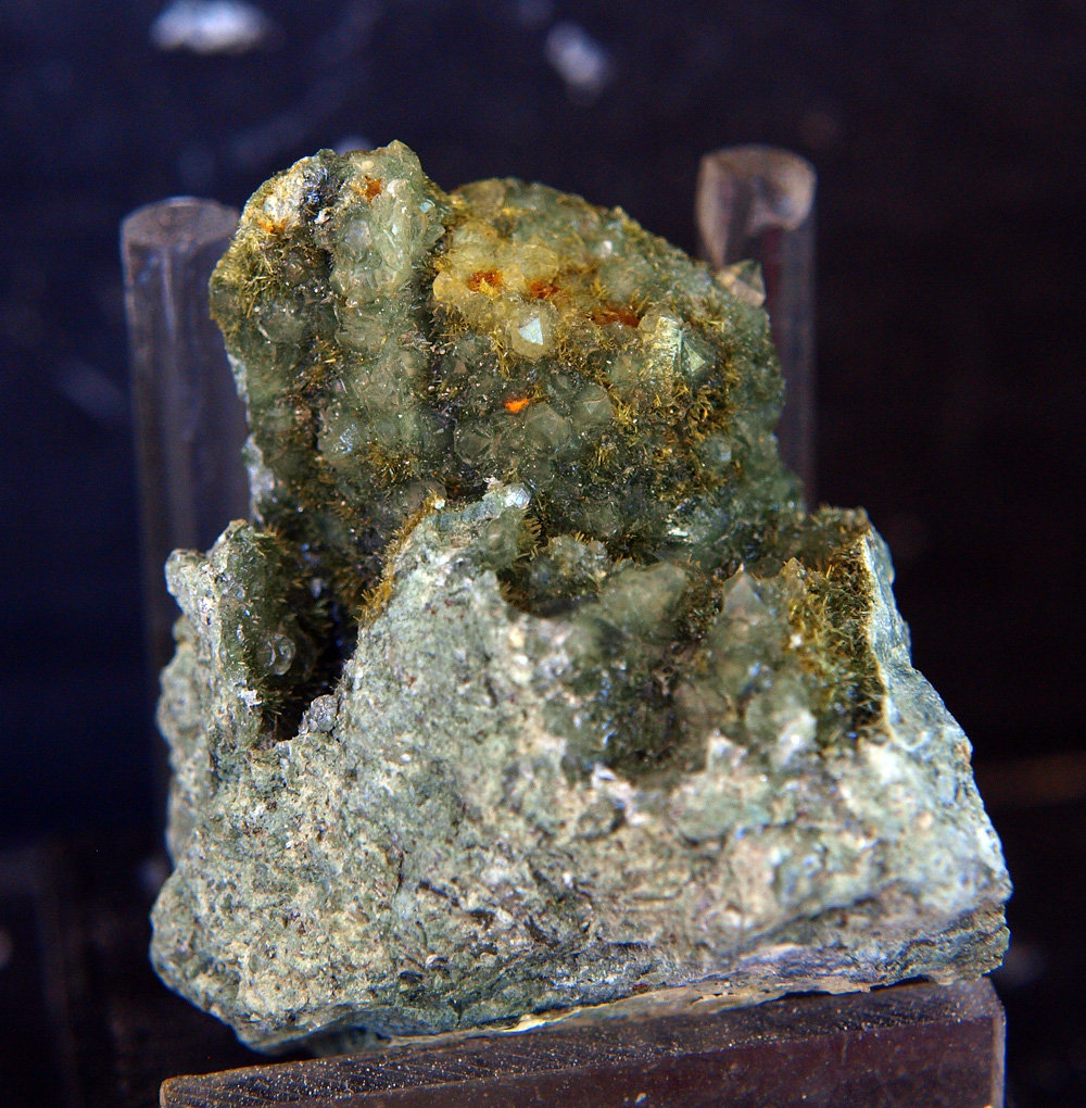 Cuarzo, Clinozoisita
3.5 x 3.5 cm
(Autor: Pedro Antonio)