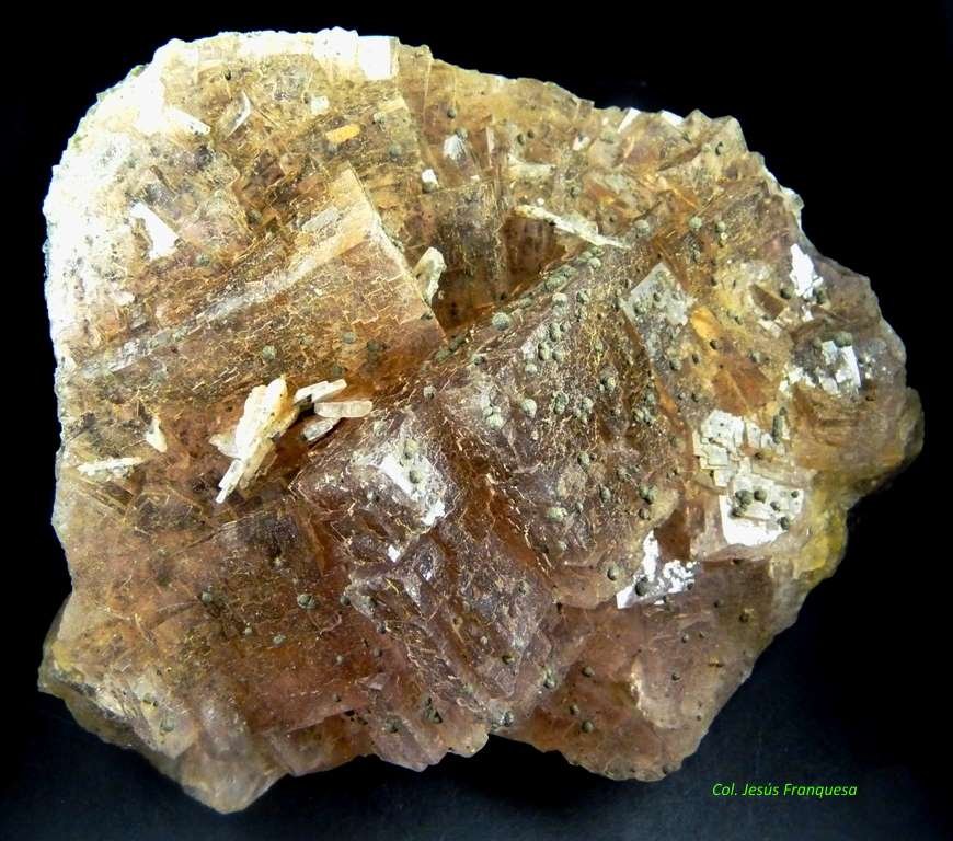 Fluorita y Galena.
100x100 mm.
(Autor: Jesus Franquesa Baucells)