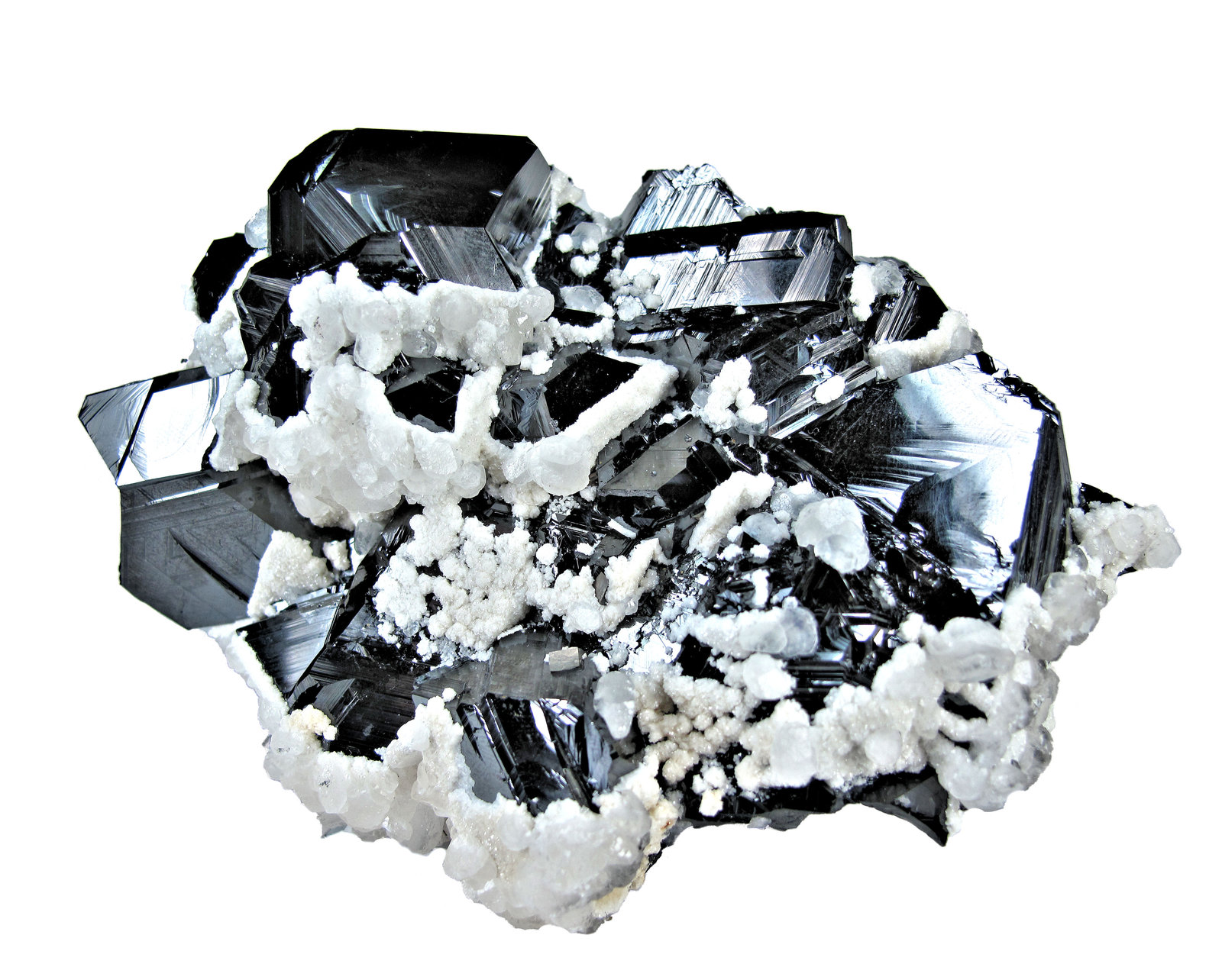 Esfalerita, Dolomita, Calcita
124 mm x 87 mm x 39 mm. Cristal principal: 29 mm de arista.
(Autor: Carles Millan)
