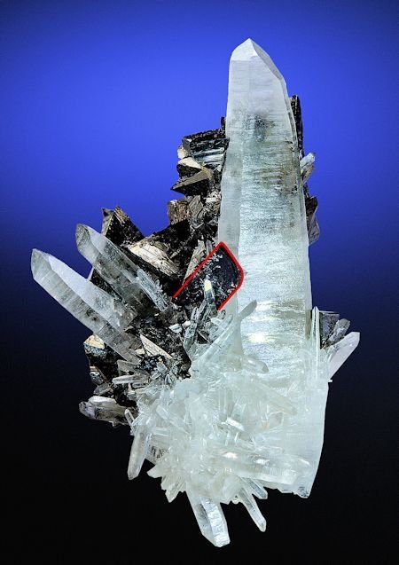 Tetraedrita, Hübnerita, Cuarzo
92 mm x 61 mm
(Autor: Carles Millan)