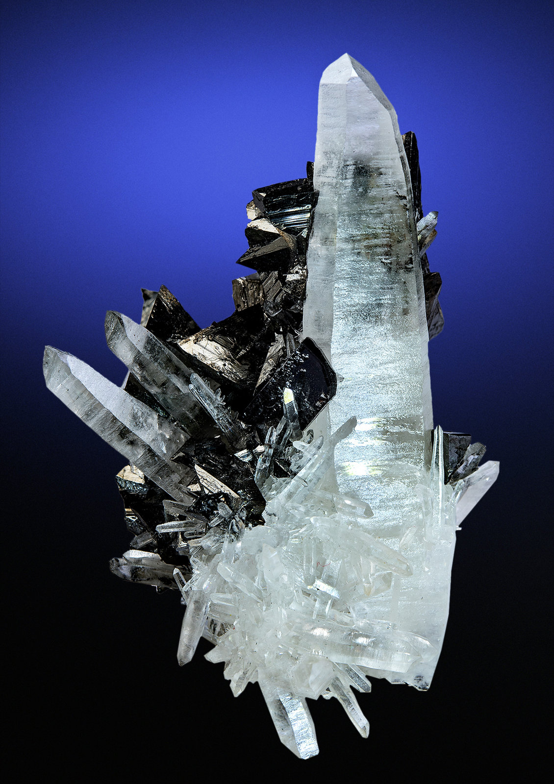 Tetraedrita, Hübnerita, Cuarzo
92 mm x 61 mm
(Autor: Carles Millan)