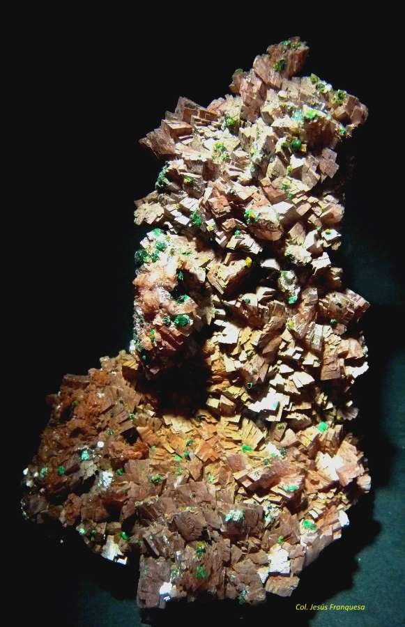 Ankerita y Malaquita.
110x70 mm.
(Autor: Jesus Franquesa Baucells)