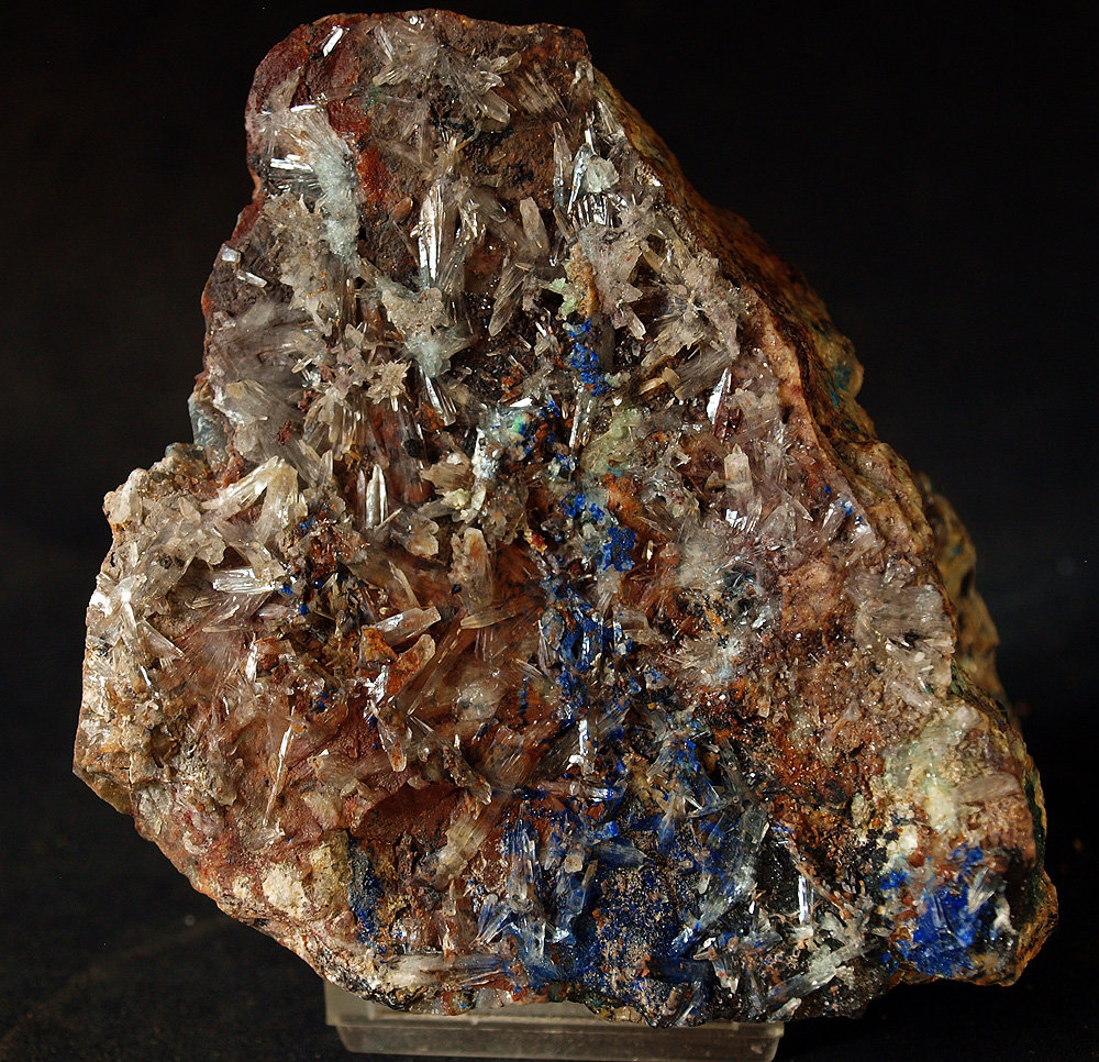 Aragonito, Azurita
9 x 9 cm
(Autor: Pedro Antonio)