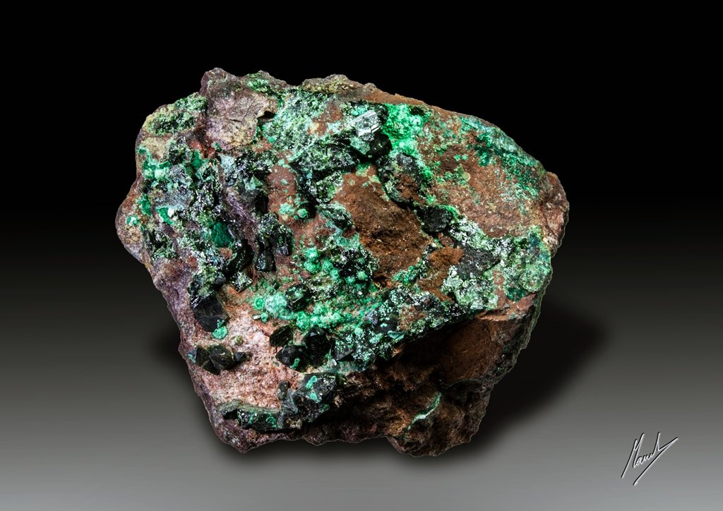 Libethenita con pseudomalaquita
42 x 37 mm.
(Autor: Manuel Mesa)