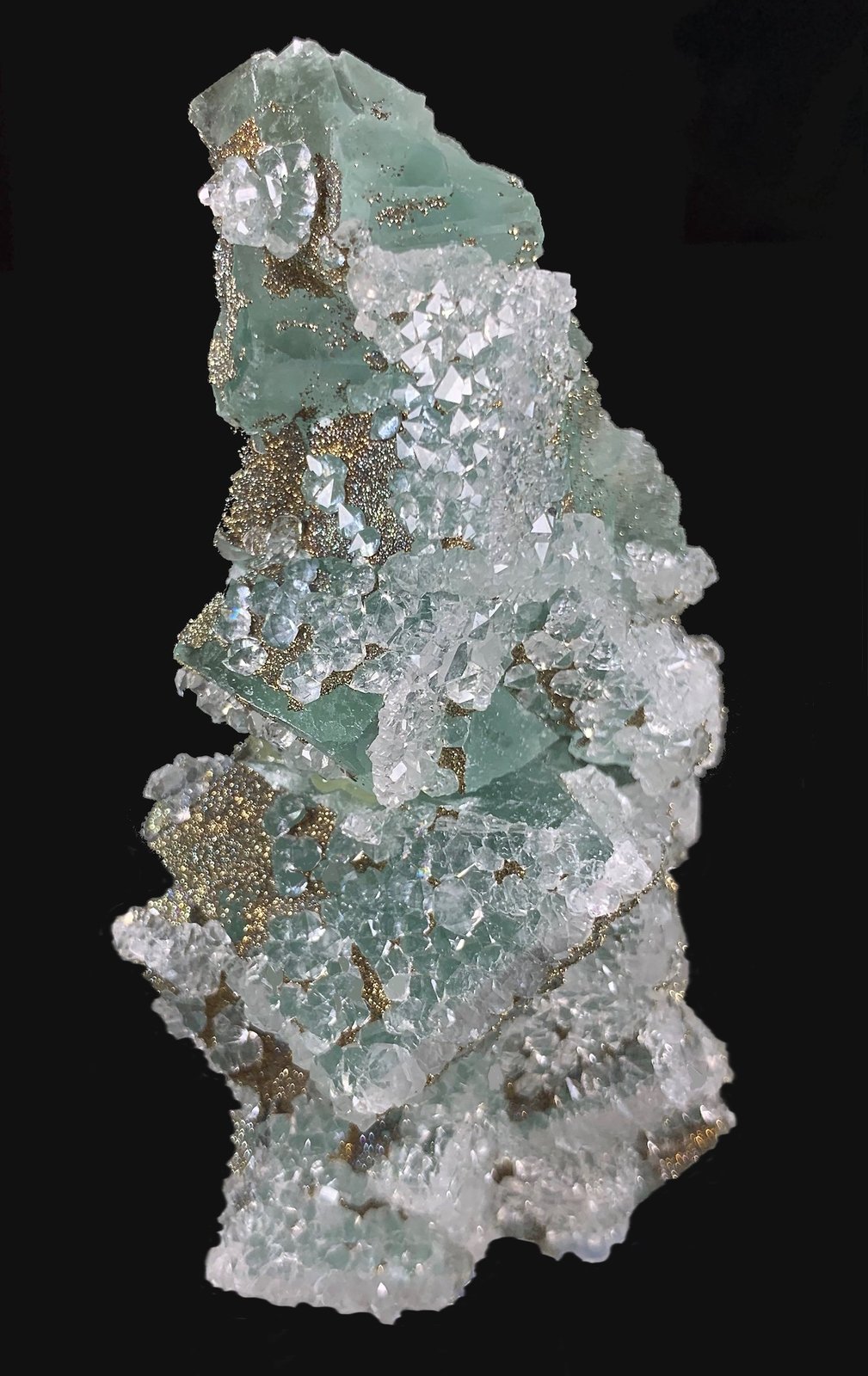 Fluorita, Cuarzo, Pirita
5,2 x 4,6 cm.
(Autor: Xavier bordas)