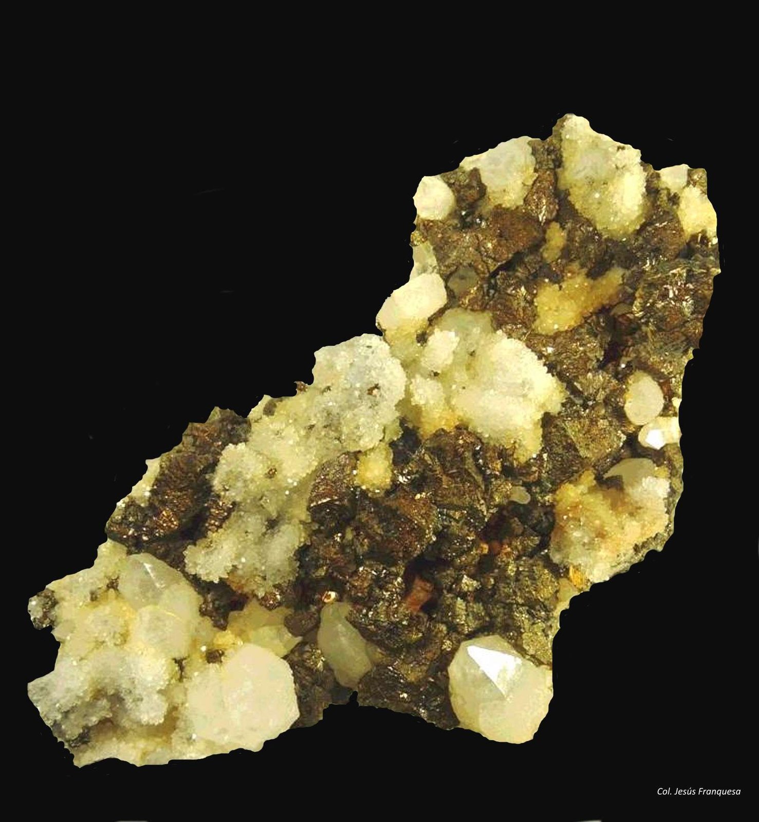 Cuarzo y Pirrotita.
180x80 mm.
(Autor: Jesus Franquesa Baucells)