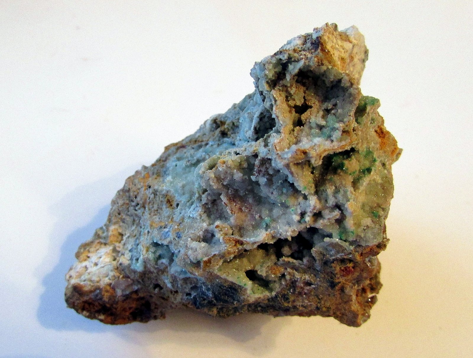 Hemimorfita, Auricalcita.
7 x 4'3 cm.
(Autor: Jordi Franco)
