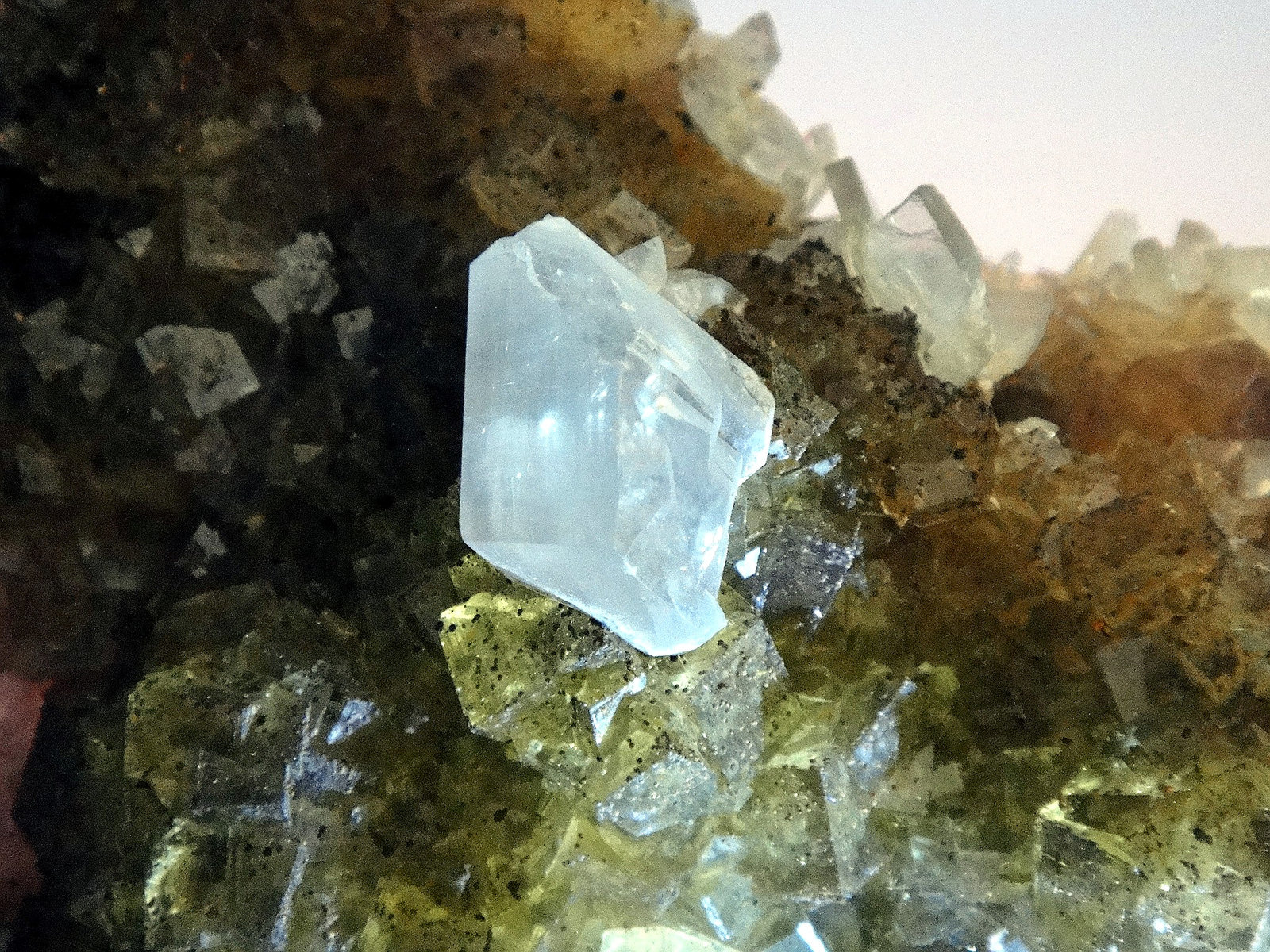 Fluorita y Calcita
Campo de visión 7 cm.
(Autor: Antonio P. López)