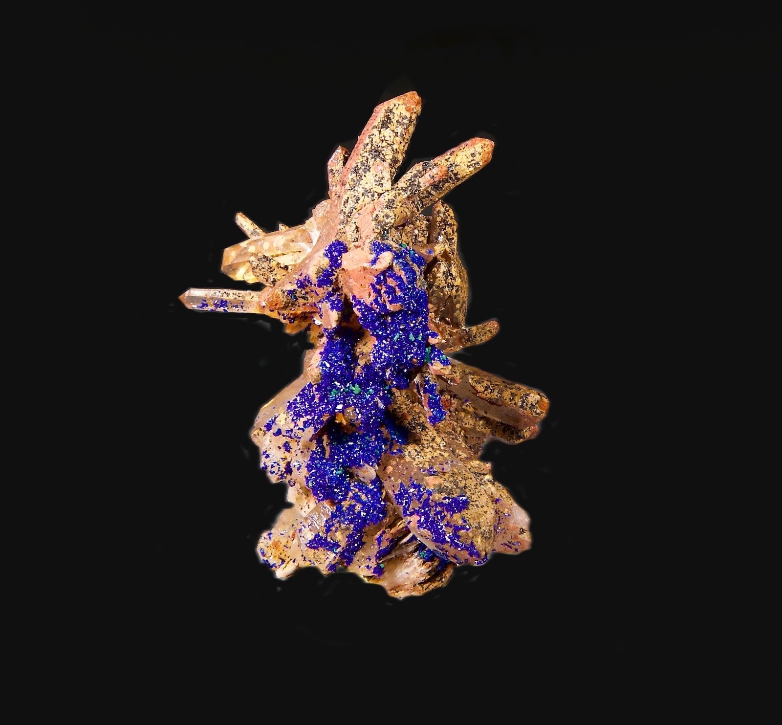 Cuarzo, Azurita
6,3 x 4,4 cm.
(Autor: Xavier bordas)