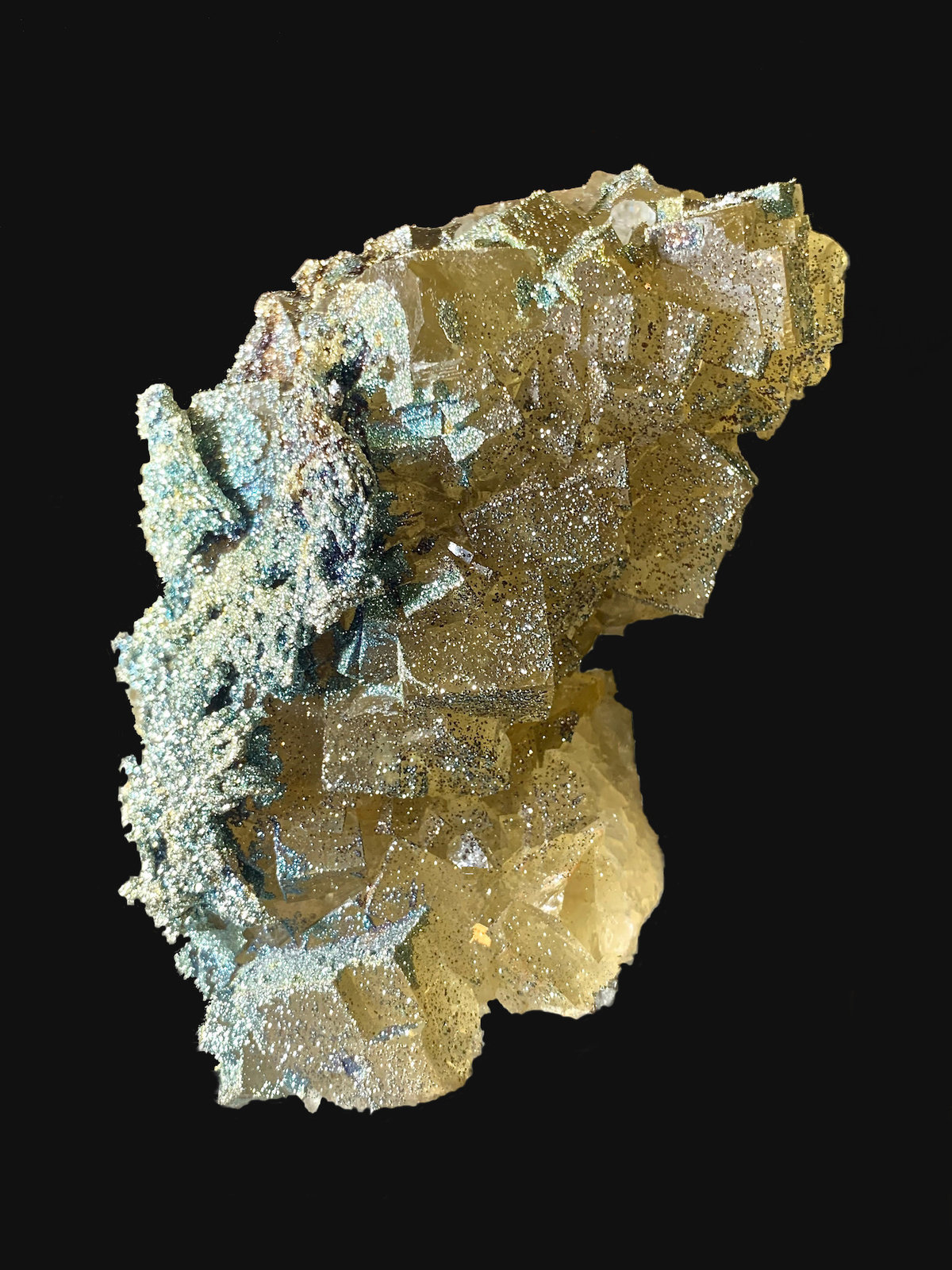 Fluorita, Pirita
9,2 x 8,9 cm.
(Autor: Xavier bordas)