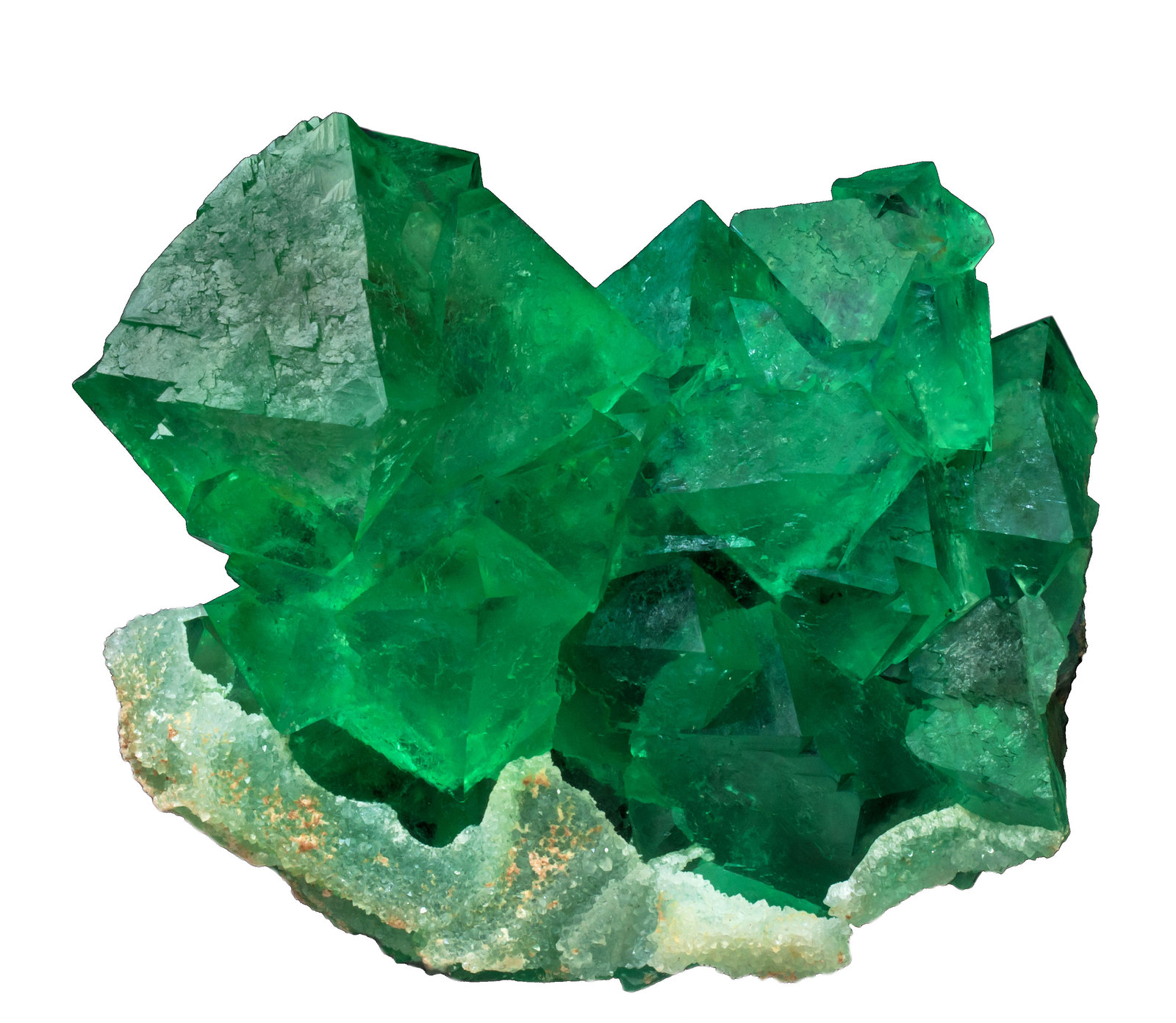 Fluorita, Cuarzo
110mm x 90mm x 55mm. Cristal principal: 48mm de altura, 37mm de arista
(Autor: Carles Millan)