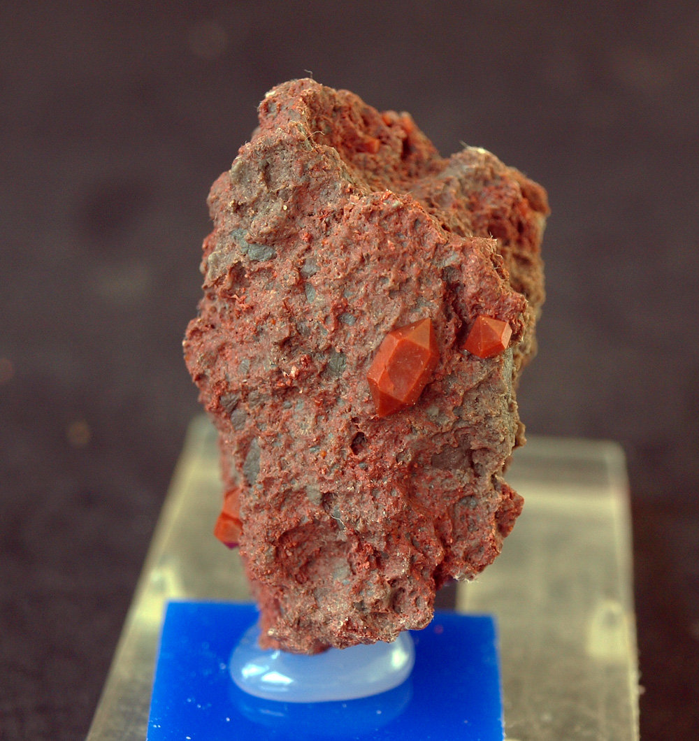 Cuarzo (variedad hematoideo)
4 x 2.5 cm
(Autor: Pedro Antonio)