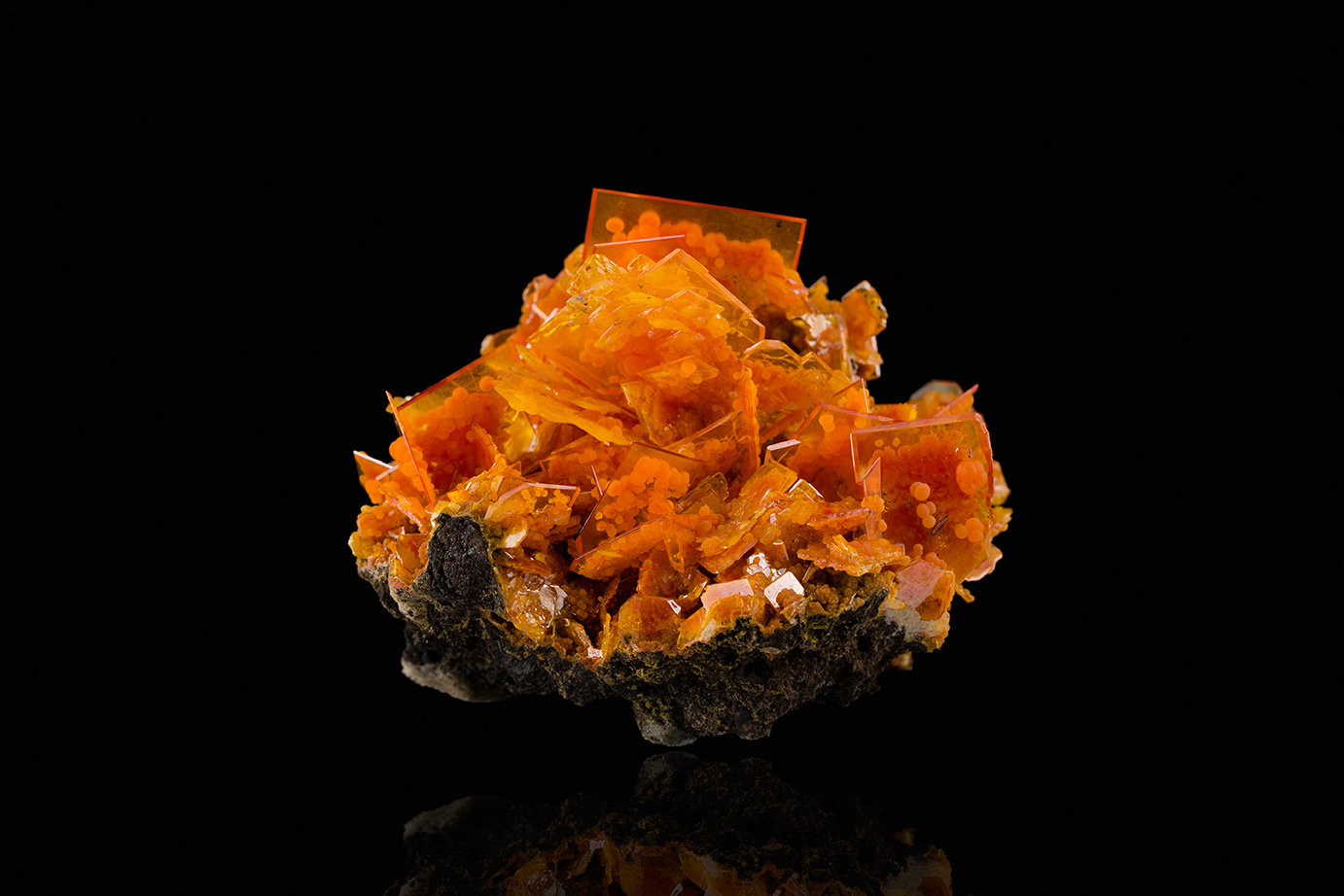 Wulfenita con Mimetita
10	x 7.5 x 7.5 cm
(Autor: Museo MIM)