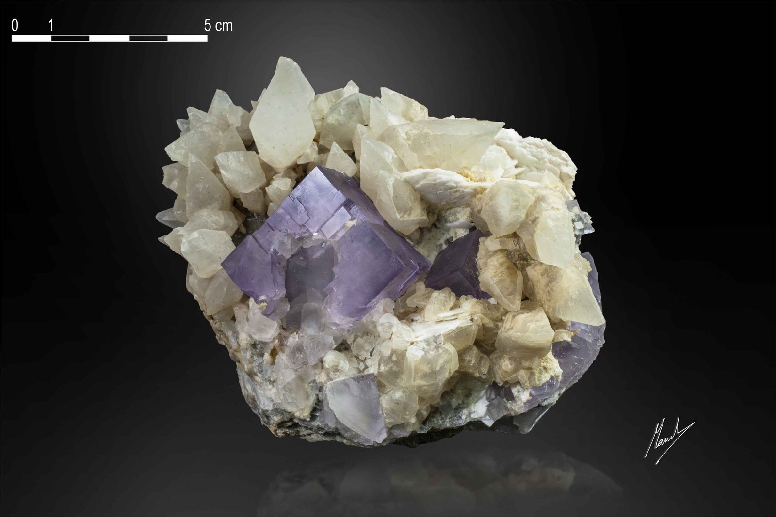 Fluorita y Calcita
110 x 102 mm
(Autor: Manuel Mesa)