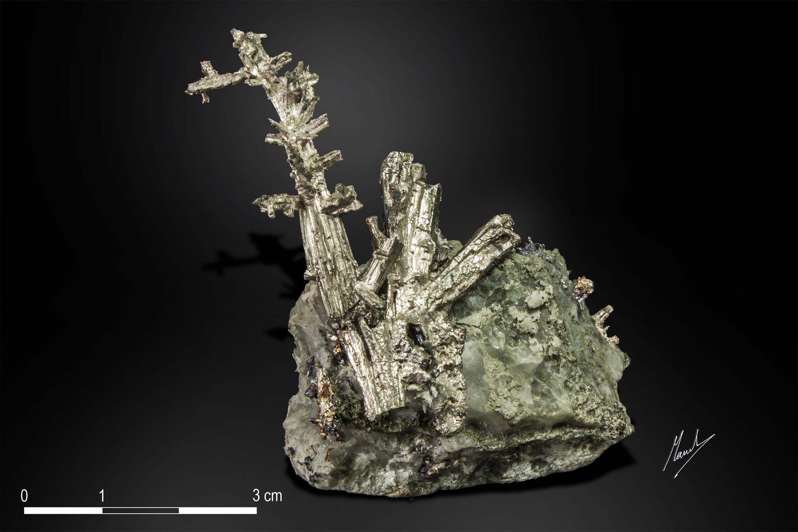 Dyscrasita pseudo Allargentum en Calcita
61 x 42 mm
(Autor: Manuel Mesa)
