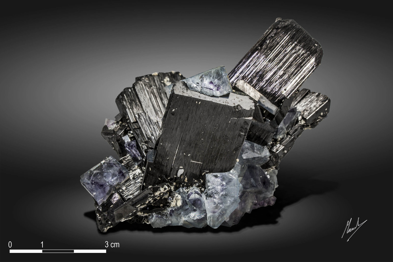Ferberita y Fluorita
87 x 57 mm
(Autor: Manuel Mesa)