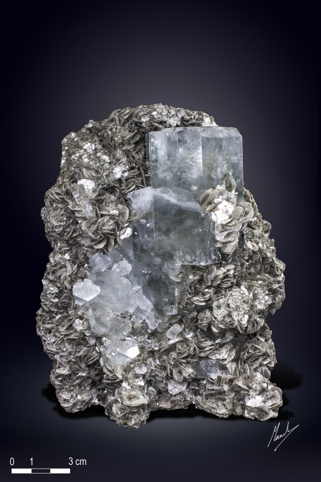 Berilo (variedad aguamarina)
160 x 130 mm
(Autor: Manuel Mesa)