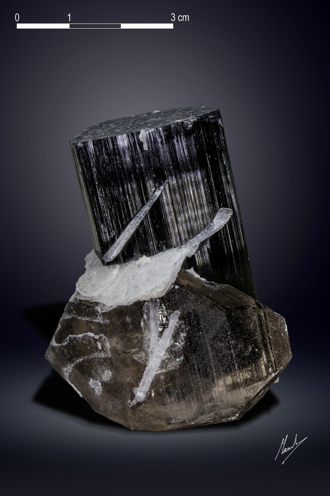 Elbaita y Cuarzo
58 x 46 mm
(Autor: Manuel Mesa)