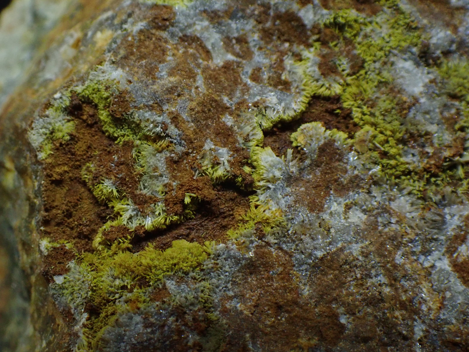 Piromorfita/Fosfohedifana
Encuadre de 2x2 cm
(Autor: Emilio Téllez)
