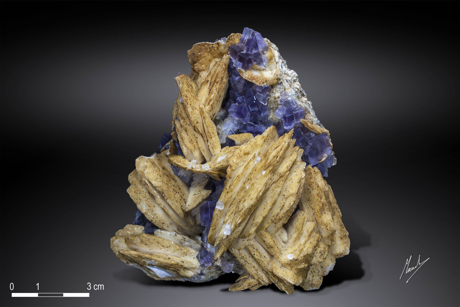 Barita con fluorita
96 x 86 mm
(Autor: Manuel Mesa)