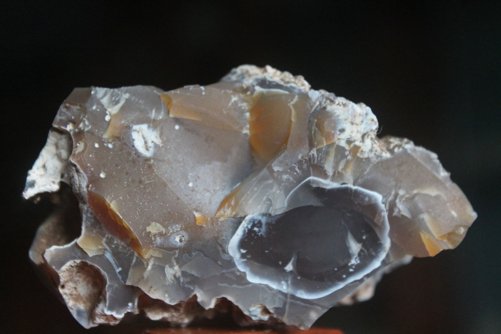 Moganita.
8 x 5 cm.
(Autor: Rafael varela olveira)