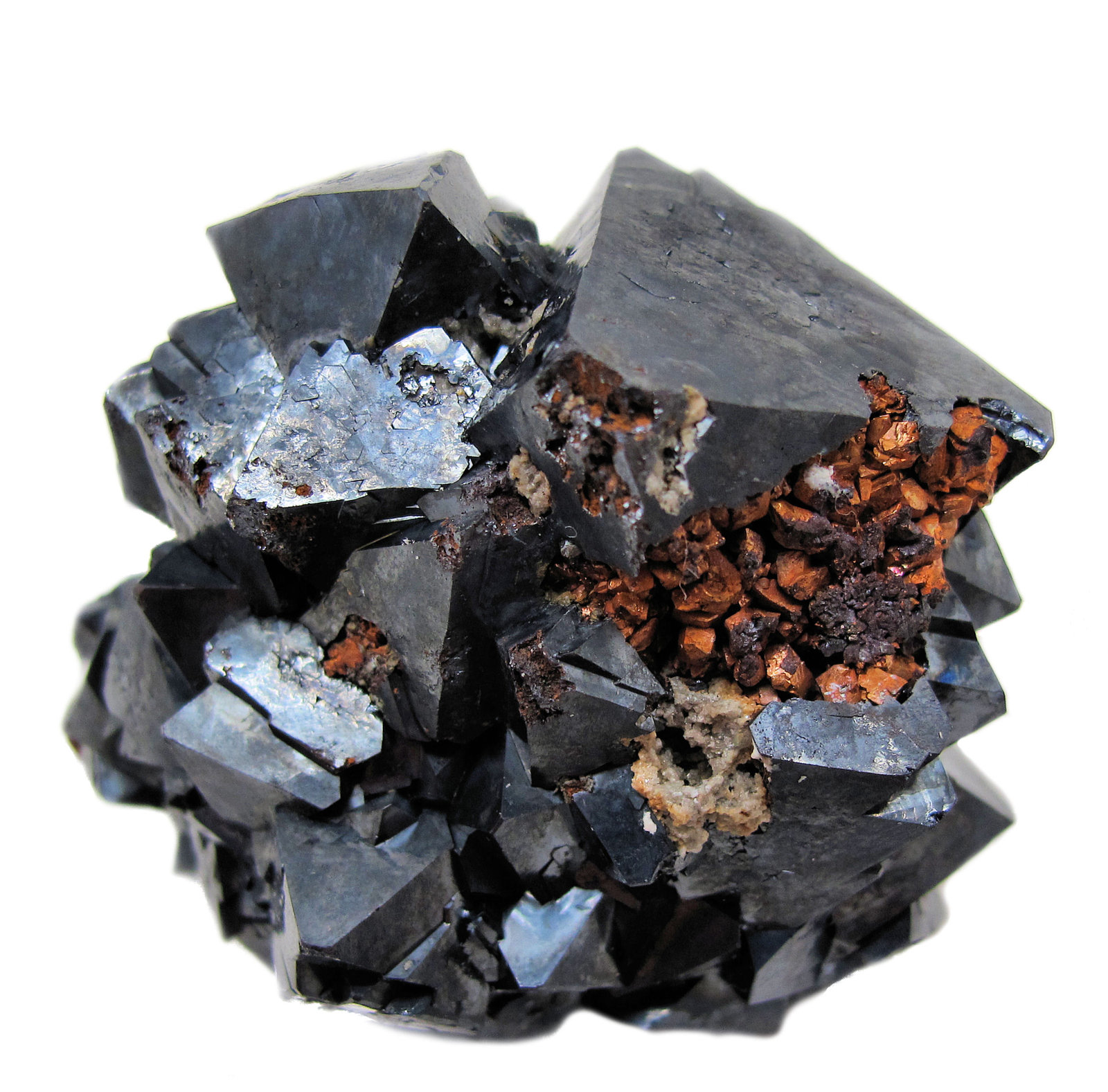 Cuprita, Cobre, Plata
Rubtsovsk Mine, Rubtsovsky District, Altai Krai, Russia
53 mm x 48 mm x 30 mm
(Autor: Carles Millan)