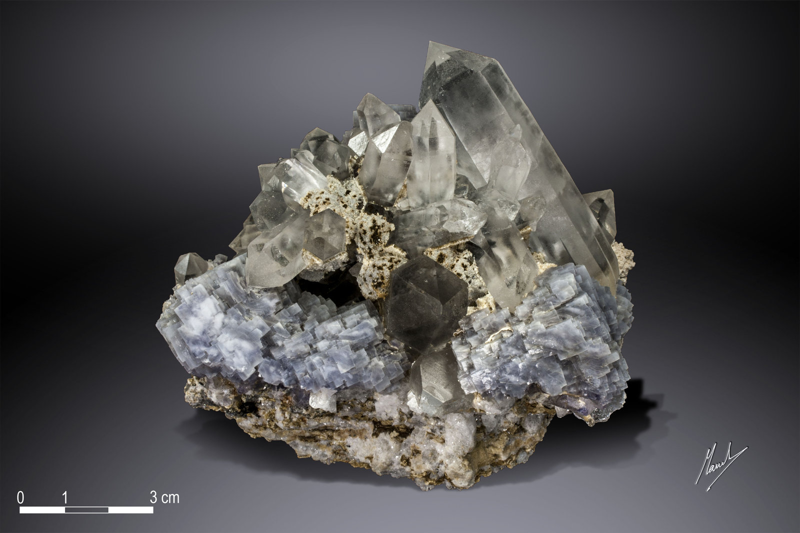 Fluorita y Cuarzo
108 X 76 mm
(Autor: Manuel Mesa)