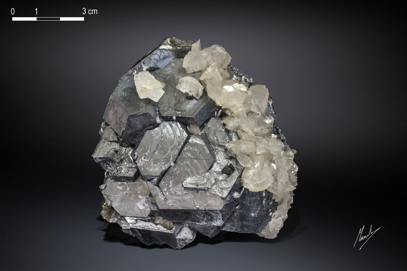 Galena con Calcita
83 x 81 mm
(Autor: Manuel Mesa)