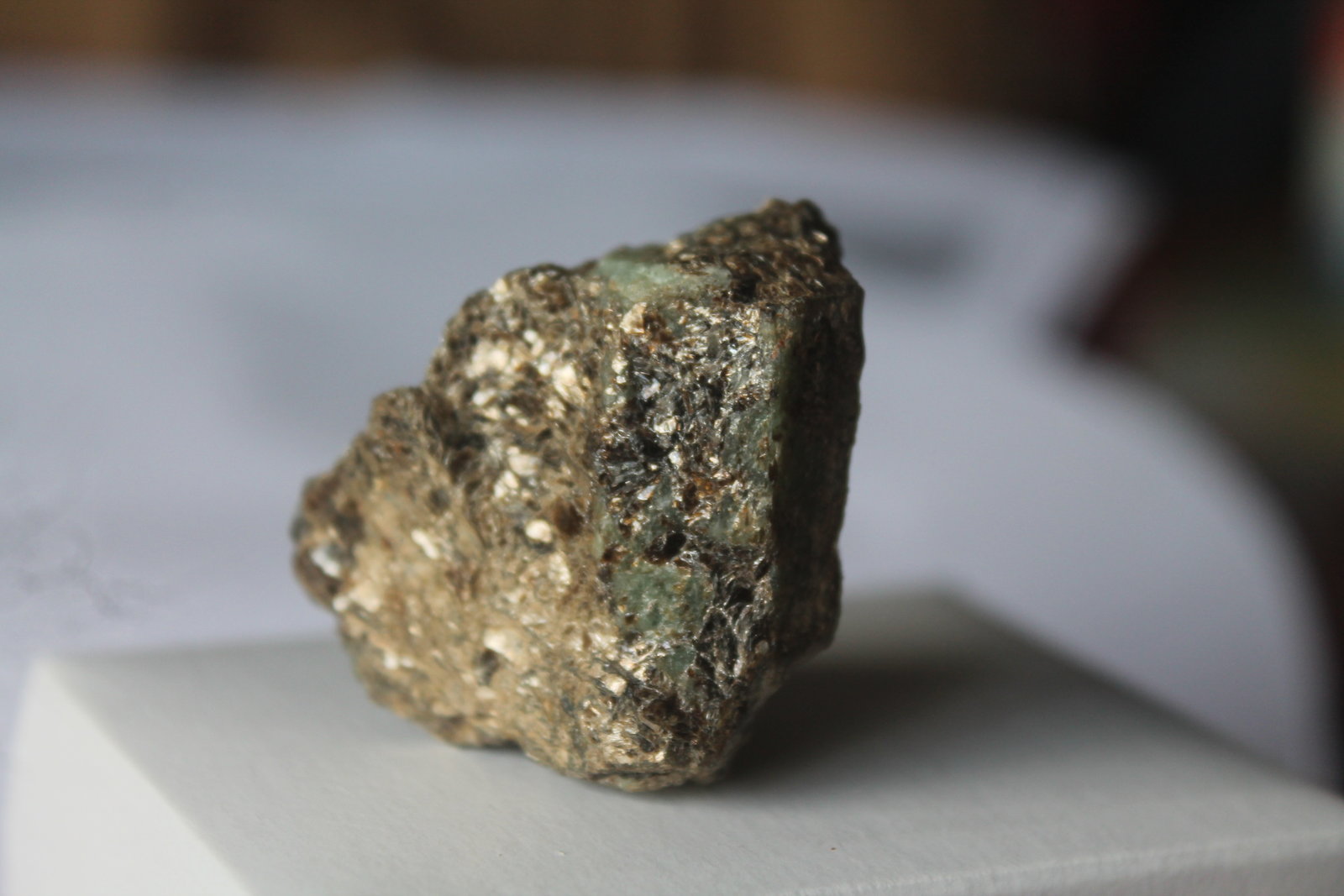 Berilo.
3 x 1,5 cm. cristal.
(Autor: Rafael varela olveira)