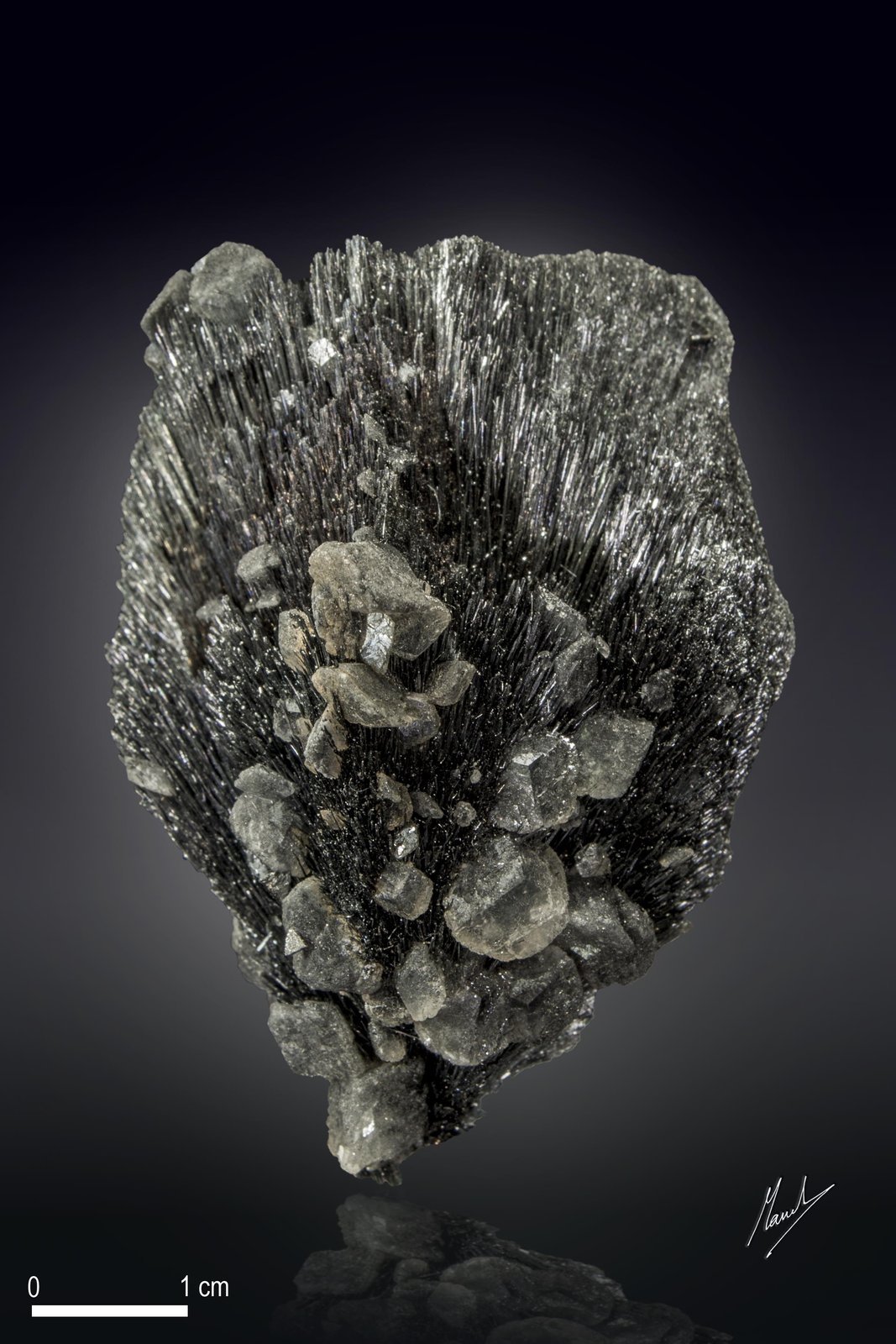 Berthierita y Calcita
58 x 44 mm
(Autor: Manuel Mesa)