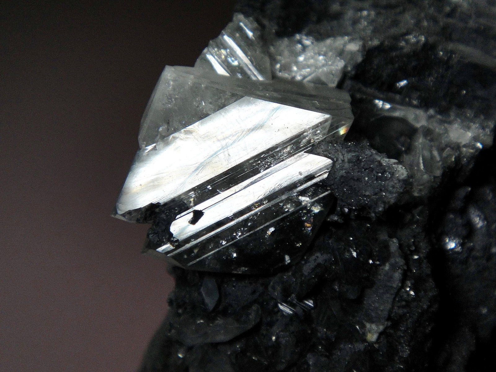 Anglesita en Galena
Cristal de 2 cm.
(Autor: Antonio P. López)