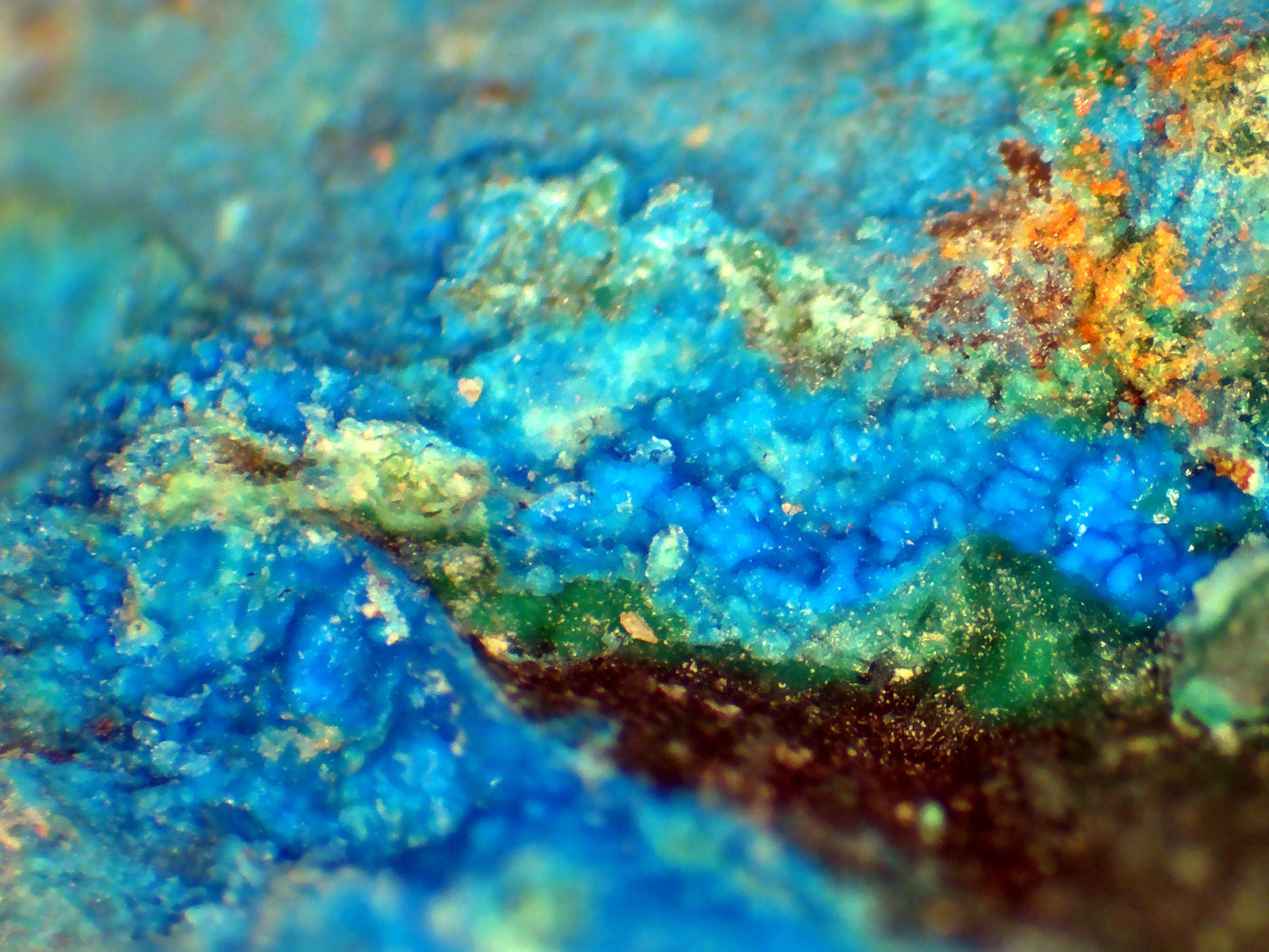 Camérolaita, Malaquita
Campo de visión 3,2 mm.
(Autor: Antonio P. López)