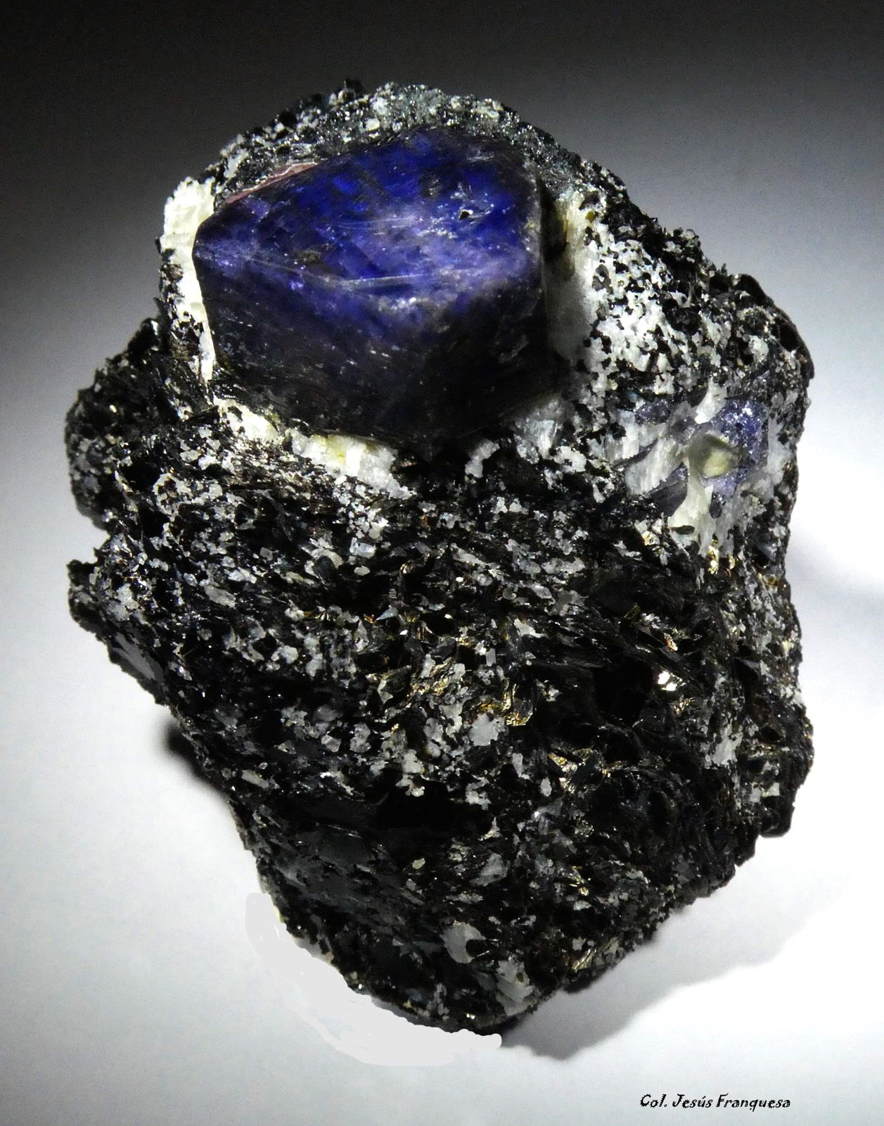 Corindon y Biotita.
60x40 mm.
(Autor: Jesus Franquesa Baucells)