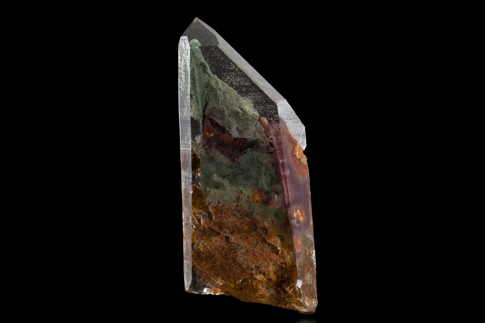 Cuarzo con inclusiones de Clorita
14,5 x 6,5 x 2 cm
(Autor: Museo MIM)