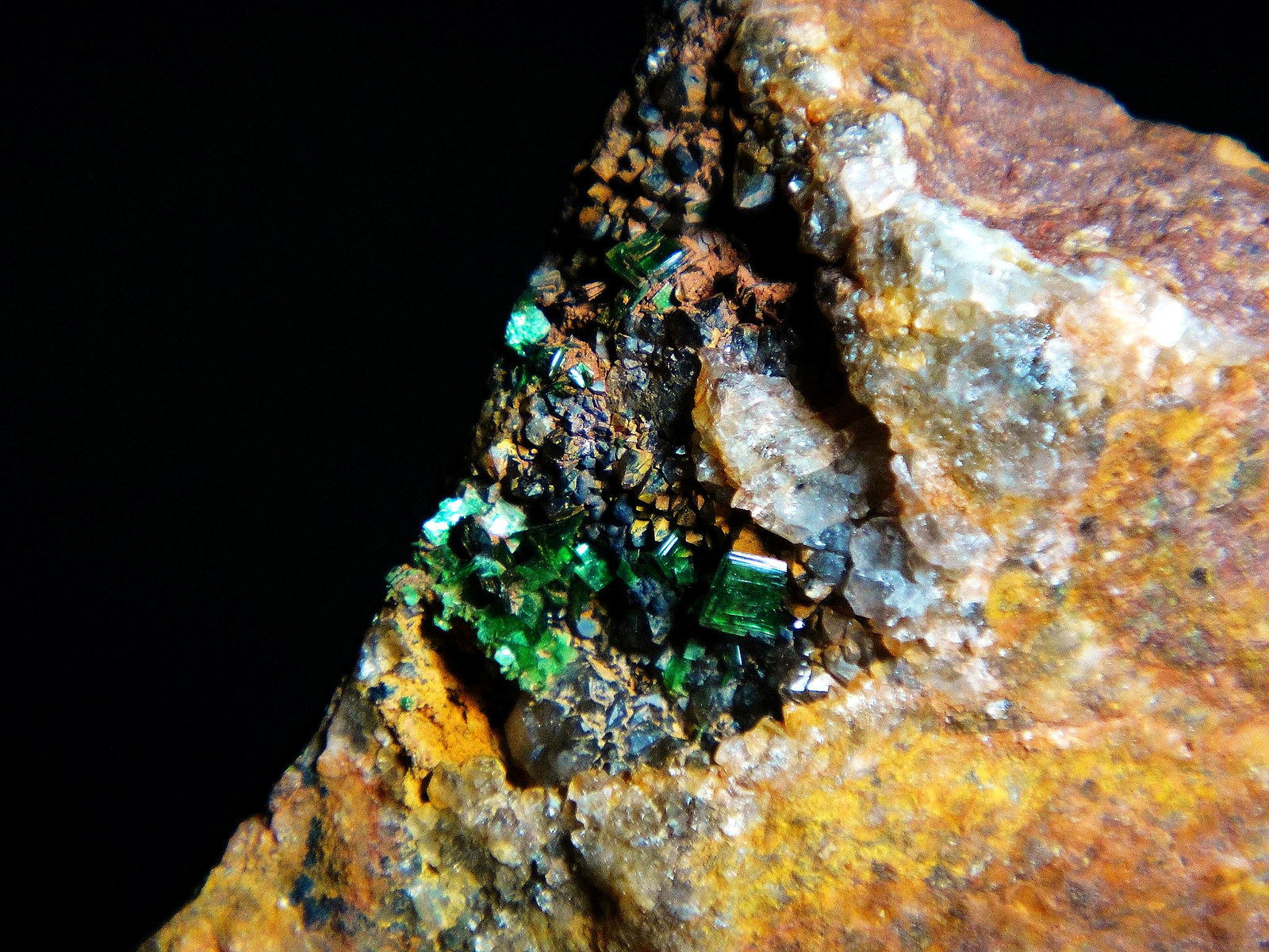 Torbernita
Cristal mayor de 3 mm.
(Autor: Antonio P. López)